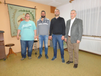 Wieder gewählte Vorstandsvorsitzende: v.l.n.r. Frank Schaupp, Tobias Schöller, Damir Cucic und Manfred Bittner