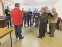 Der MGV Harmonie beim Liedvortrag