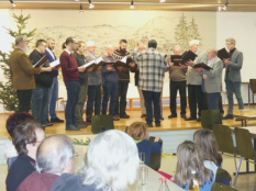 Der MGV 'Harmonie' singt