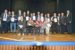 Auszeichung für 40 Jahre aktives Singen (Franz Stadler leider abwesend)