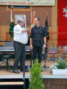 CV-Präsident M. Ashcroft und Mikle Krell