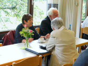 Beim gemütlichen Beisammensein