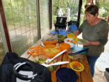 Leckere Salate von den Damen - Danke!