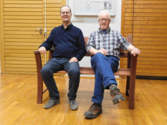 Unser Chorleiter Johannes Schellinger und Wilhelm Schuler