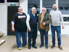 Die Vorsitzenden Frank Schaupp, Manfred Bittner, unser Ehrenvorsitzender Detlef Ahlfänger und Vorsitzender Damir Čučić-Pindrić