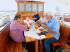 Edith und Detlef Ahlfänger, Gabi und Karl-Heinz Schuler und Peter Kroschwitz