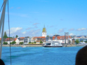 Von Friedrichshafen fahren wir an Langenargen vorbei bis kurz vor Lindau, dann geht es die Strecke wieder zurück.