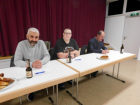 Damir Cucic, Frank Schaupp und Chorleiter Johannes Schellinger