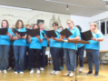 Unser Chor "Klangfarben" mit ihrem Chorleiter Oliver Geiger