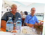 Jubilar Hans-Ludwig Steinhart und unser Chorleiter Johannes Schellinger